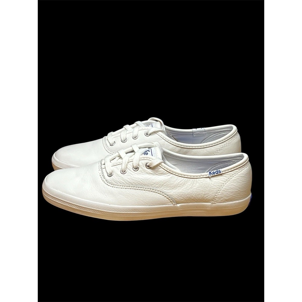 Size 6 - Keds Champion WHITE LEA Women's Shoes Originals Leather Sneaker WH45750